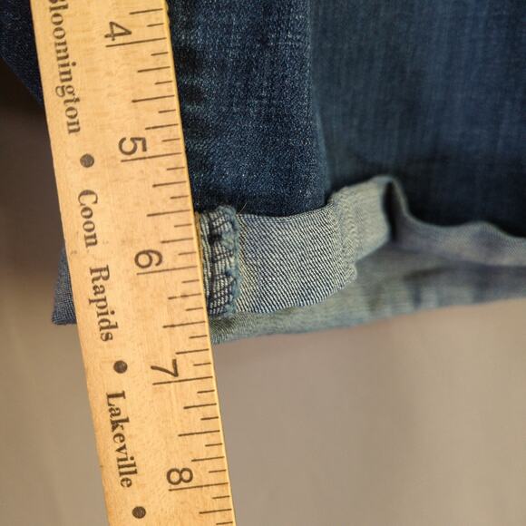 Levis Mid Length Shorts Womens Plus 18W Blue Stretch - Picture 3 of 7